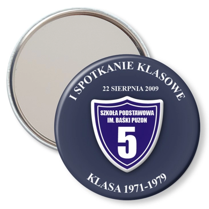 przypinka lusterko I spotkanie klasowe - SP im. Baśki Puzon