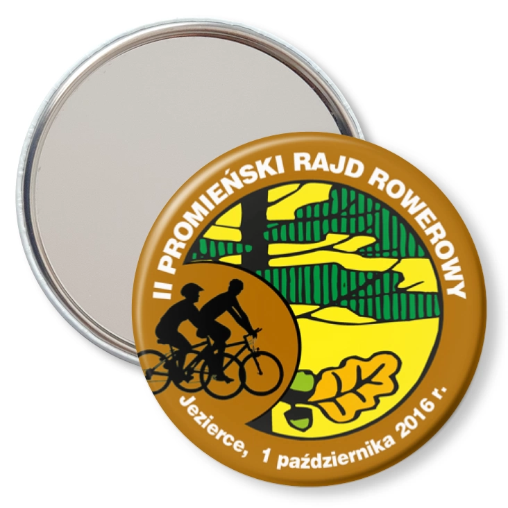 przypinka lusterko II Promieński Rajd Rowerowy
