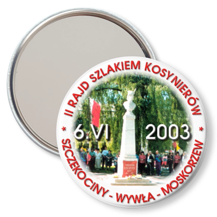 przypinka lusterko II Rajd Szlakiem Kosynierów
