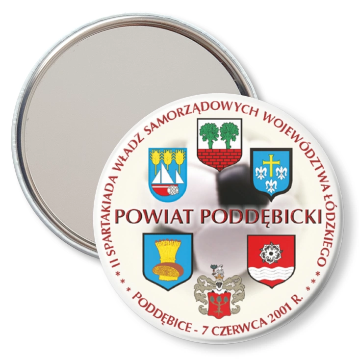 przypinka lusterko II Spartakiada Władz Samorządowych Województwa Łódzkiego