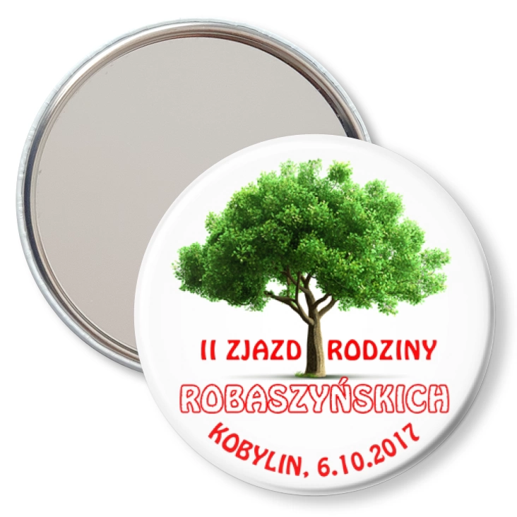 przypinka lusterko II Zjazd Rodziny Robaszyńskich