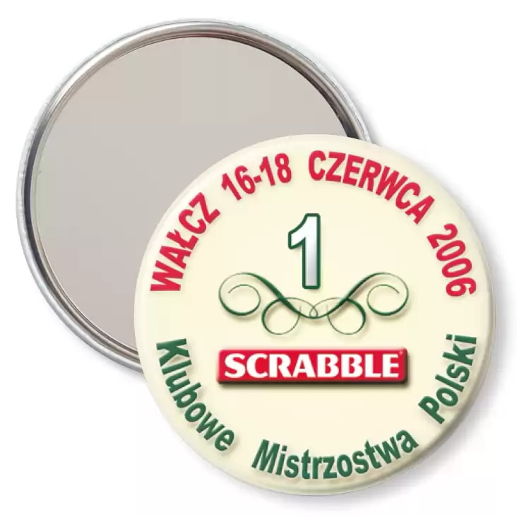 przypinka lusterko Klubowe Mistrzostwa Polski -  Scrabble 2006
