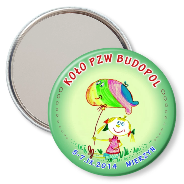 przypinka lusterko Koło PZW Budopol