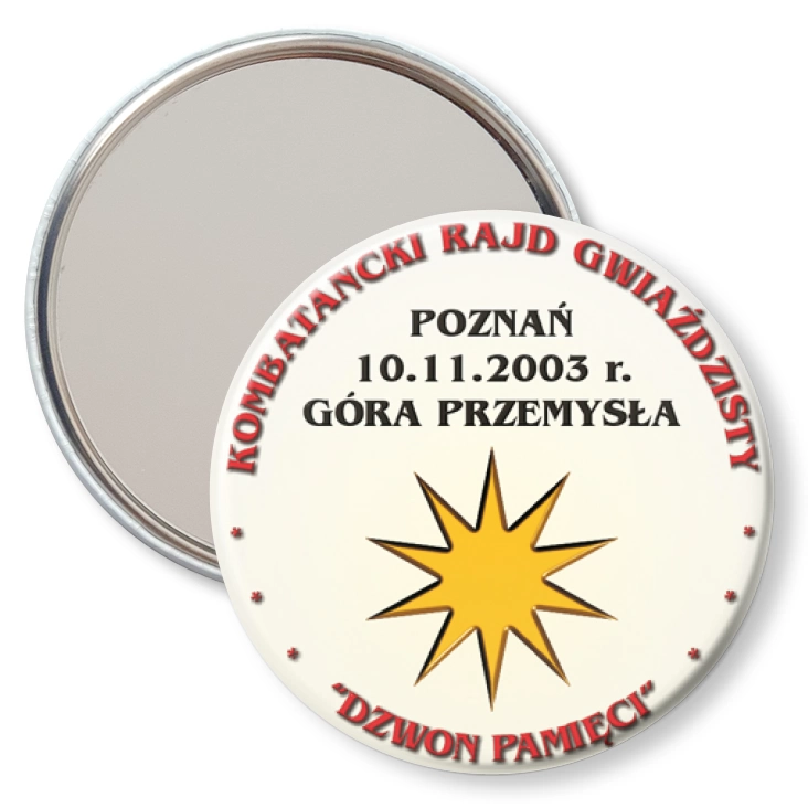 przypinka lusterko Kombatancki Rajd Gwiaździsty