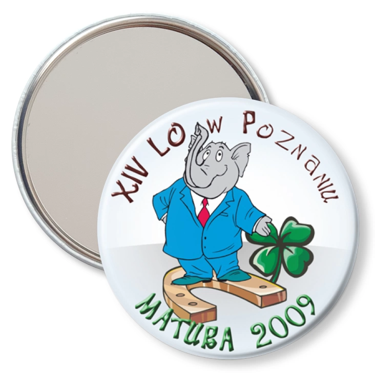przypinka lusterko Matura 2009 LO14 Poznań