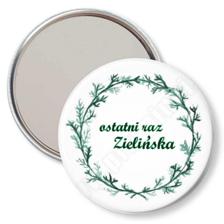 przypinka lusterko Ostatni raz Zielińska