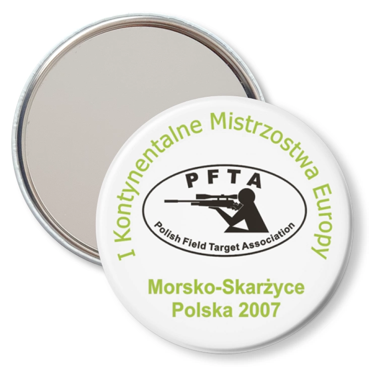 przypinka lusterko PFTA - I Kontynentalne Mistrzostwa Europy