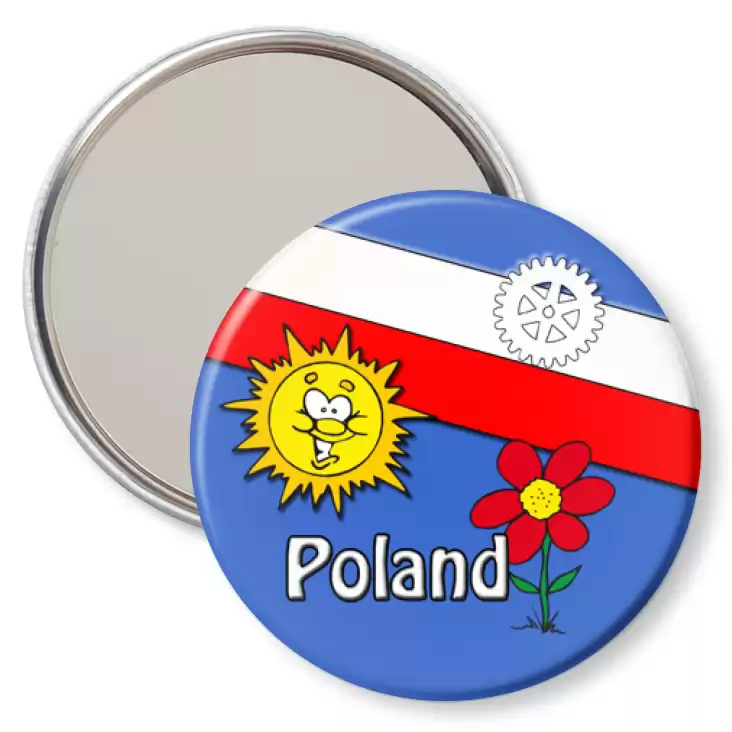 przypinka lusterko Poland