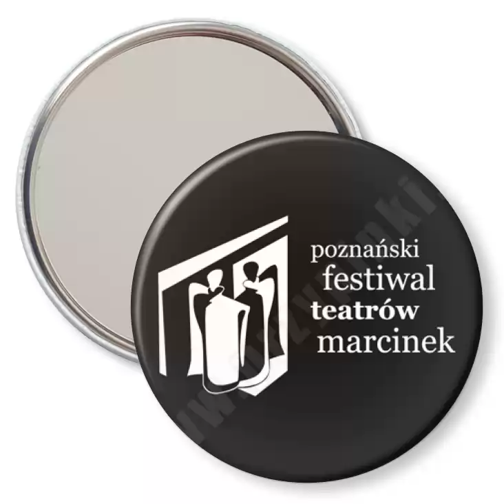 przypinka lusterko Poznański Festiwal Teatrów Marcinek
