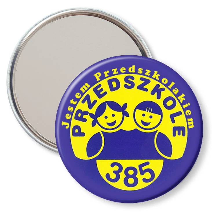 przypinka lusterko Przedszkole nr 385