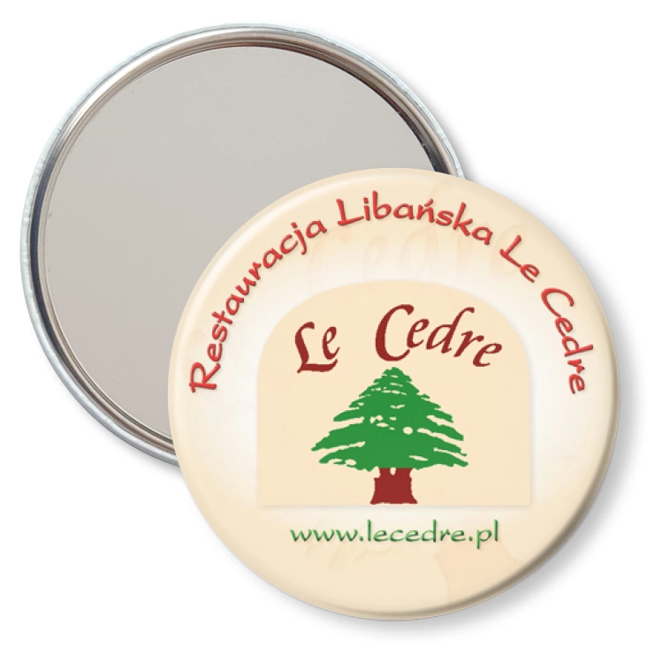 przypinka lusterko Restauracja Libańska Le Cedre
