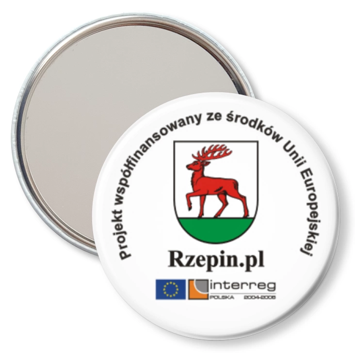 przypinka lusterko Rzepin.pl
