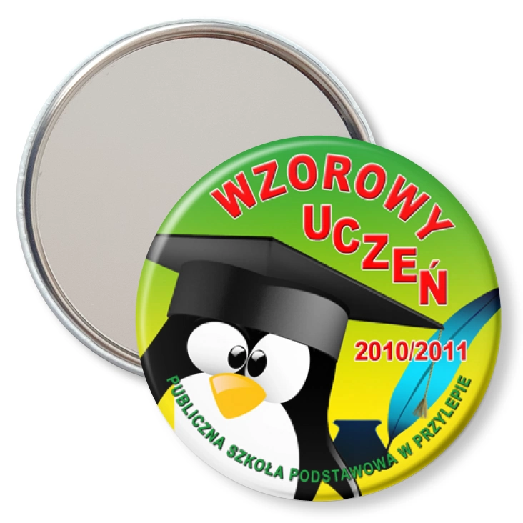 przypinka lusterko SP w Przylepie - Wzorowy Uczeń