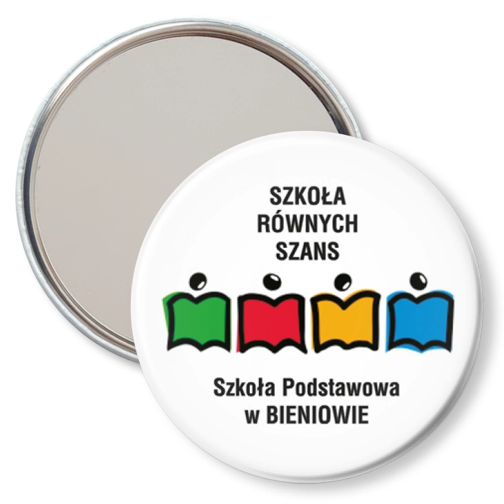 przypinka lusterko Szkoła Podstawowa w Bieniowie