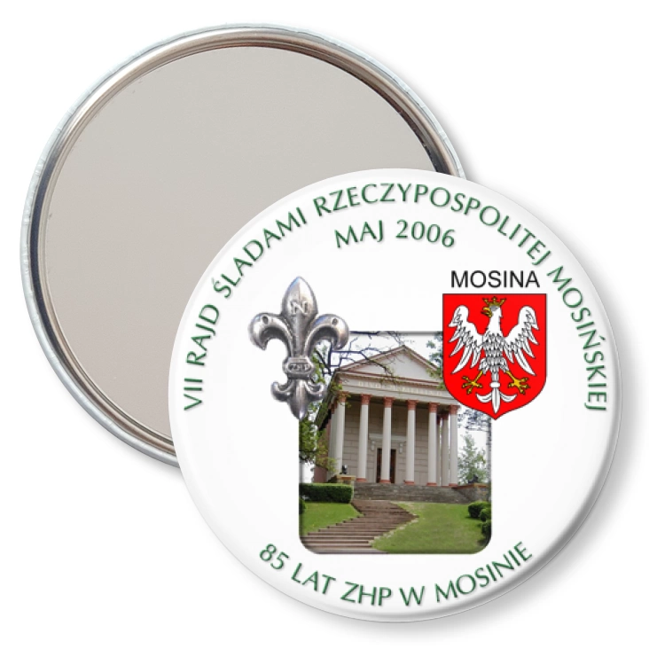 przypinka lusterko VII Śladami Historii Rzeczypospolitej Mosińskiej