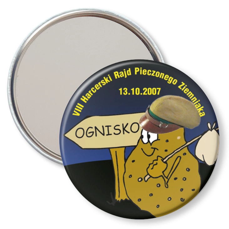 przypinka lusterko VIII Harcerski Rajd Pieczonego Ziemniaka