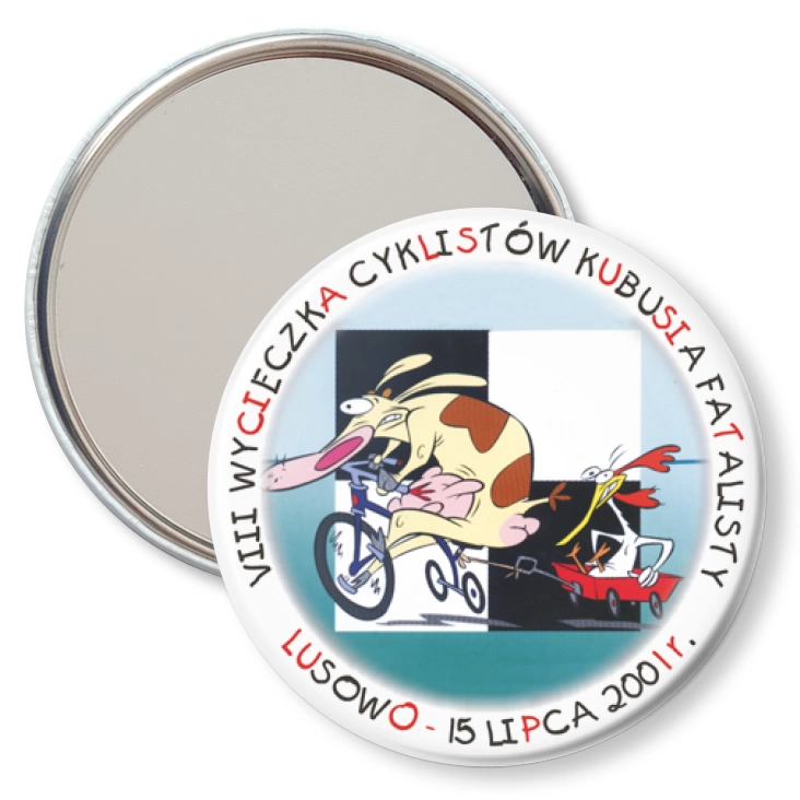 przypinka lusterko VIII Wycieczka Cyklistów Kubusia Fatalisty