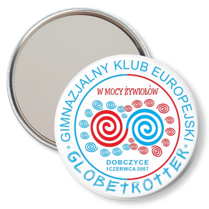 przypinka lusterko W mocy żywiołów - Dobczyce 2007