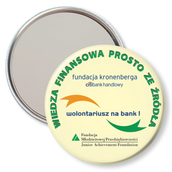 przypinka lusterko Wiedza Finansowa Prosto ze Źródła