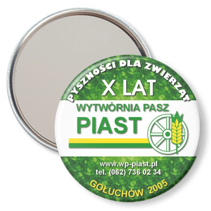 przypinka lusterko Wytwórnia pasz Piast