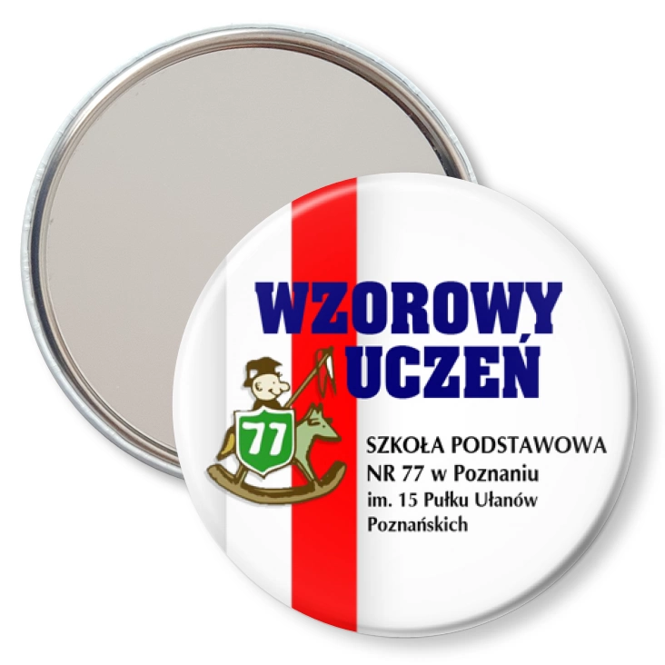 przypinka lusterko Wzorowy Uczeń