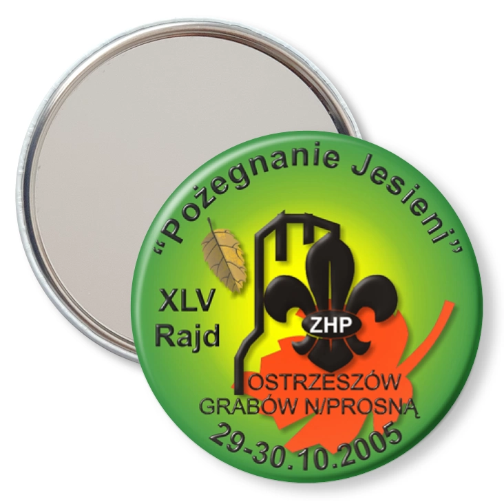 przypinka lusterko XLV Rajd Pożegnanie Jesieni