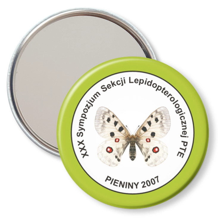 przypinka lusterko XXX Sympozjum Sekcji Lepidopterologicznej PTE