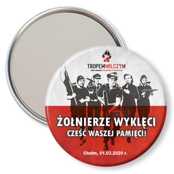 przypinka lusterko Żołnierze wyklęci, Chełm