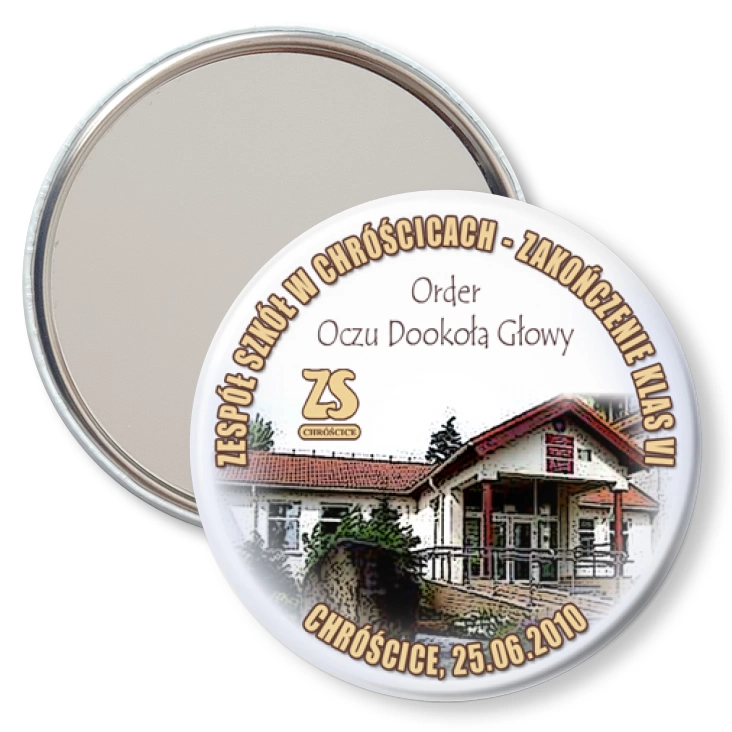 przypinka lusterko ZS w Chróścicach - zakończenie roku 2010