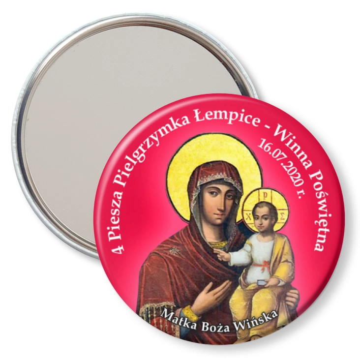 przypinka lusterko 4 Piesza Pielgrzymka Łempice