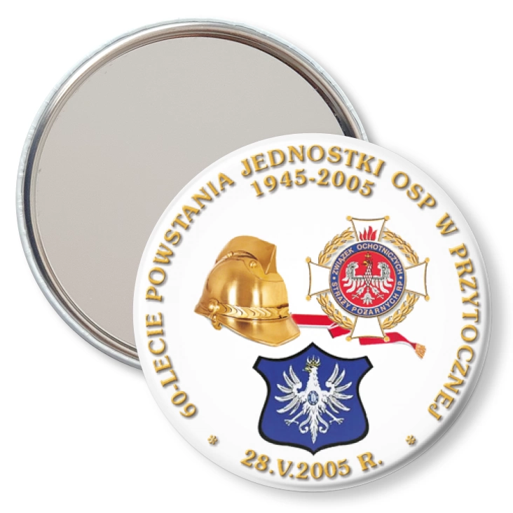 przypinka lusterko 60-lecie Powstania Jednostki OSP w Przytocznej
