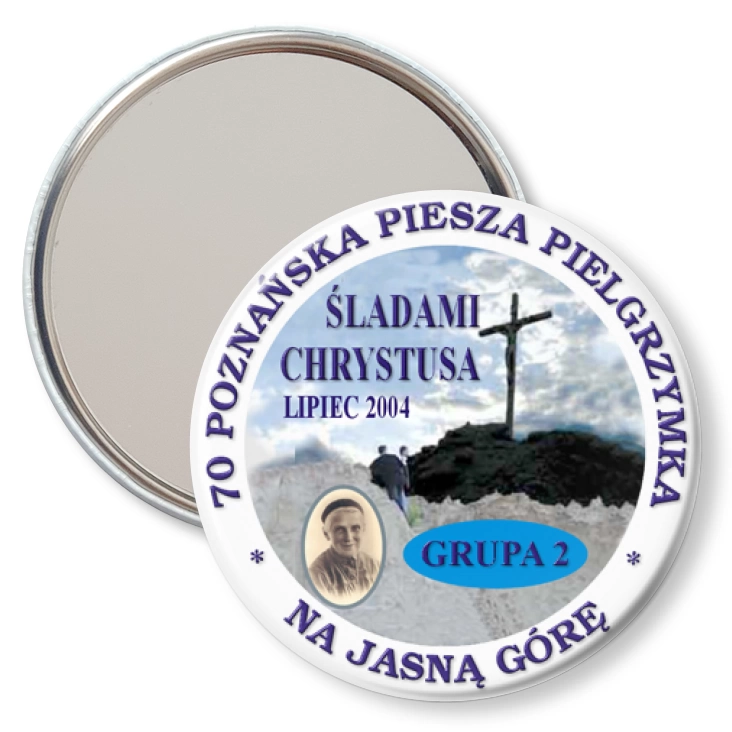 przypinka lusterko 70 Poznańska Piesza Pielgrzymka