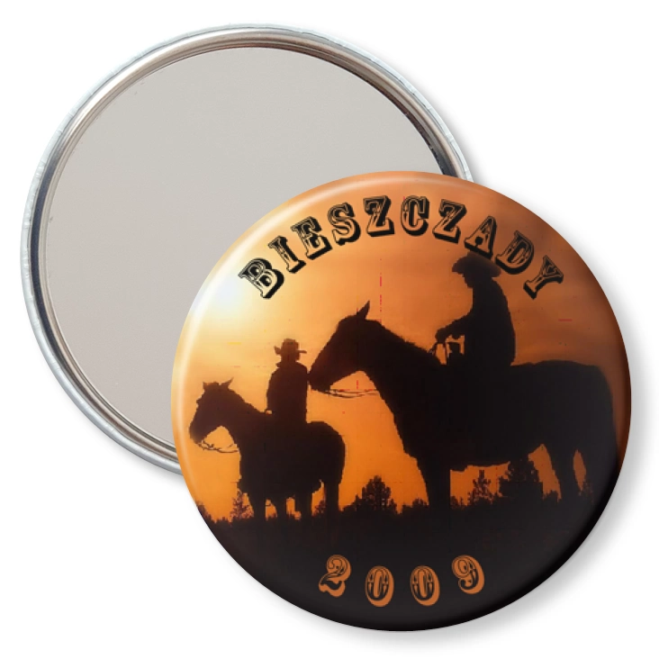 przypinka lusterko Bieszczady 2009