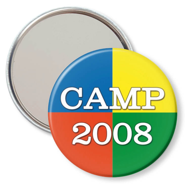 przypinka lusterko Camp 2008