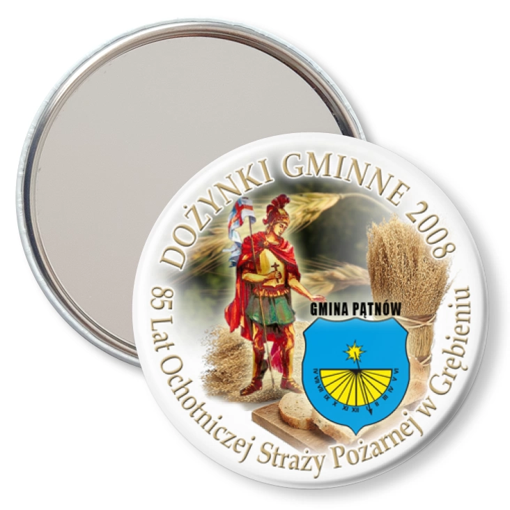 przypinka lusterko Dożynki Gminne Płońsk 2008