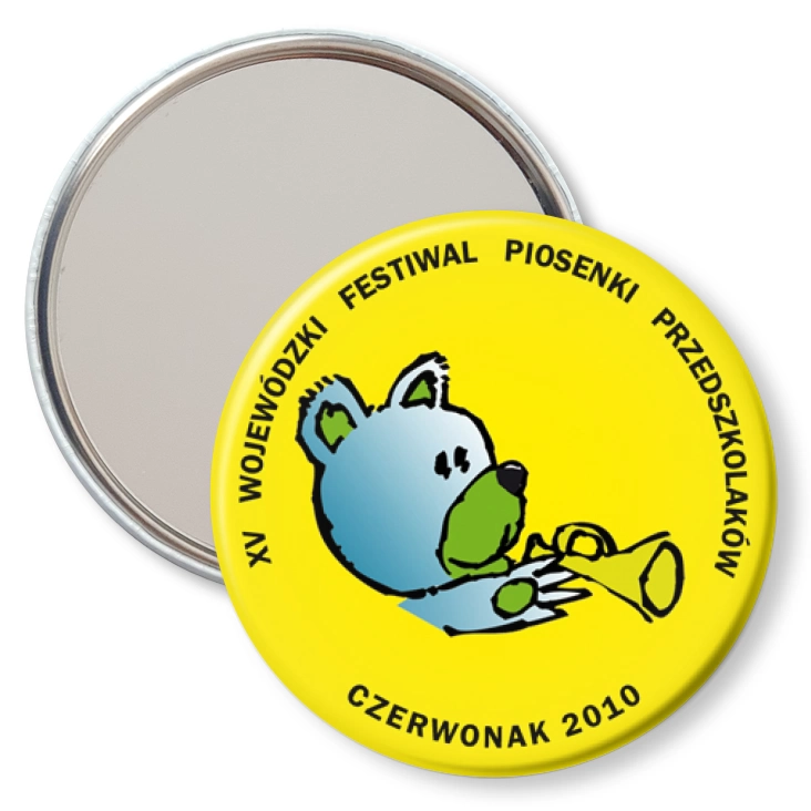 przypinka lusterko Festiwal Piosenki Przedszkolaków