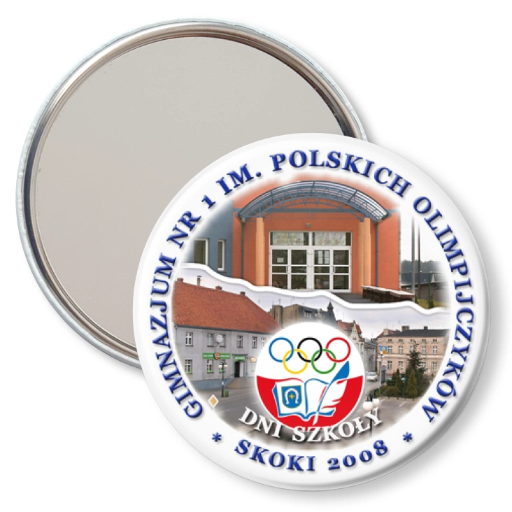 przypinka lusterko Gimnazjum Skoki - Dni Szkoły