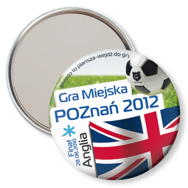 przypinka lusterko Gra Miejska - Poznań 2012 - Anglia