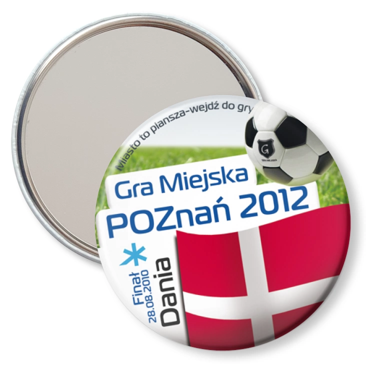 przypinka lusterko Gra Miejska - Poznań 2012 - Dania