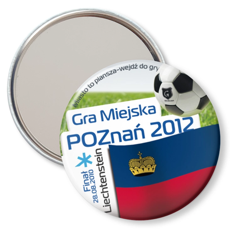 przypinka lusterko Gra Miejska - Poznań 2012 - Lichtenstein