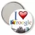 Przypinka lusterko I love Wroogle