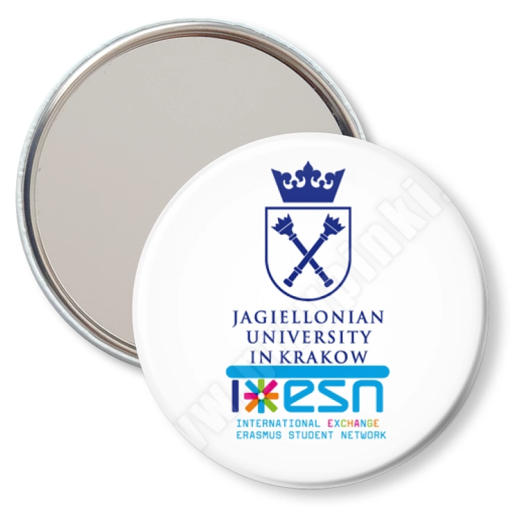 przypinka lusterko IESN - Uniwersytet Jagielloński