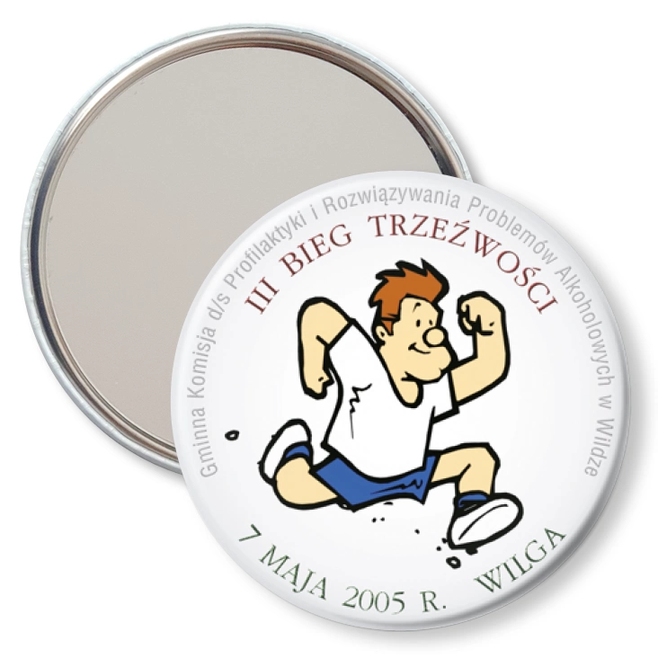 przypinka lusterko III Bieg Trzźwości - Wilga 2005
