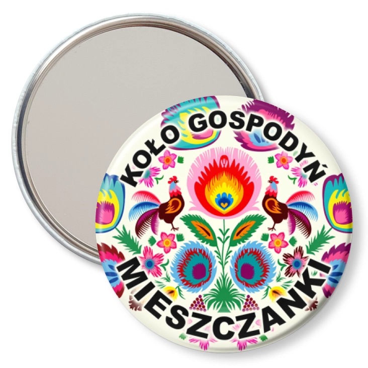 przypinka lusterko Koło Gospodyń Mieszczanki