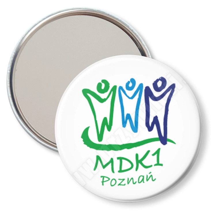przypinka lusterko MDK Poznań