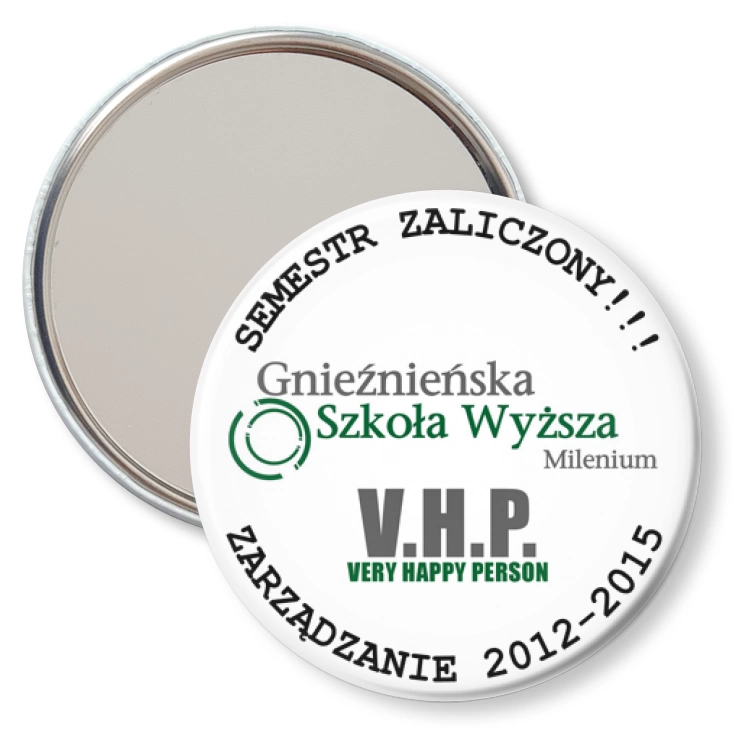 przypinka lusterko Milenium - V.H.P.