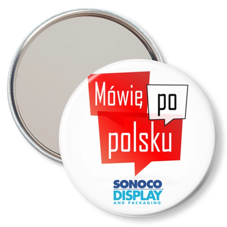 przypinka lusterko Mówię po polsku