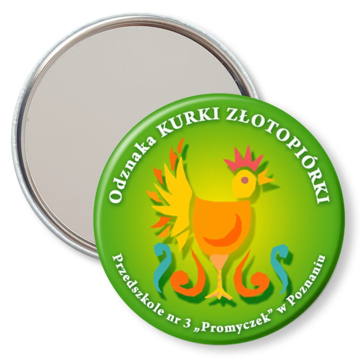 przypinka lusterko Odznaka Kurki Złotopiórki