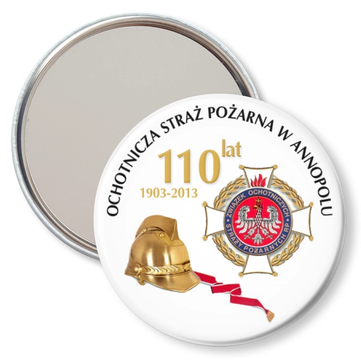 przypinka lusterko OSP w Annopolu - 110 lat