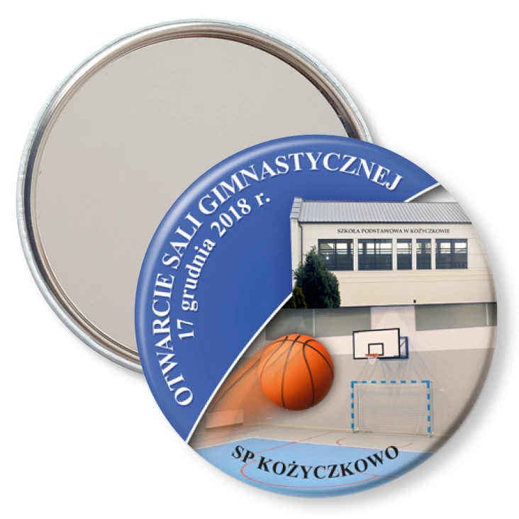 przypinka lusterko Otwarcie sali gimnastycznej